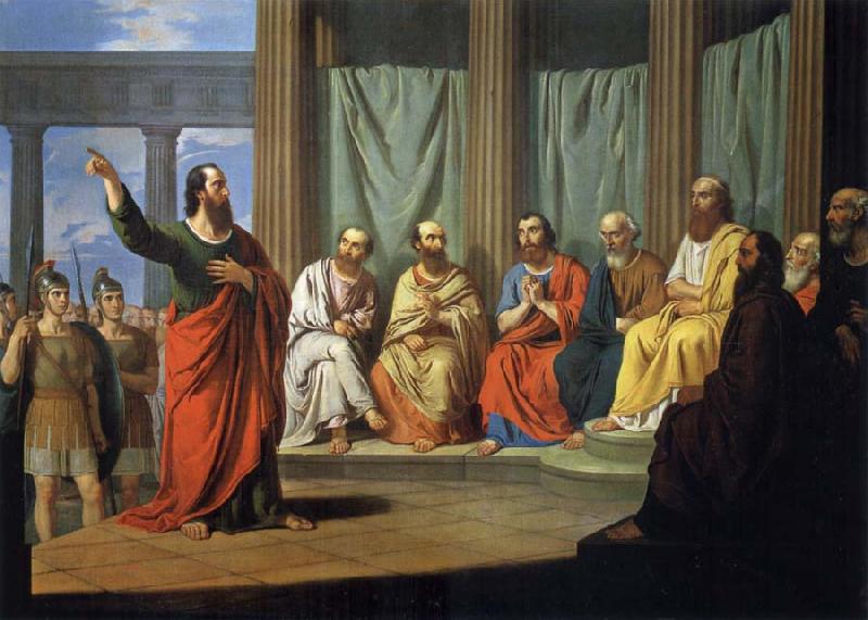 Giovanni Ricco Sermon of the Hl. paulus oil painting image